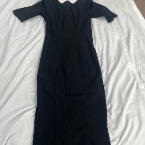 Black 3/4 length sleeve Dress